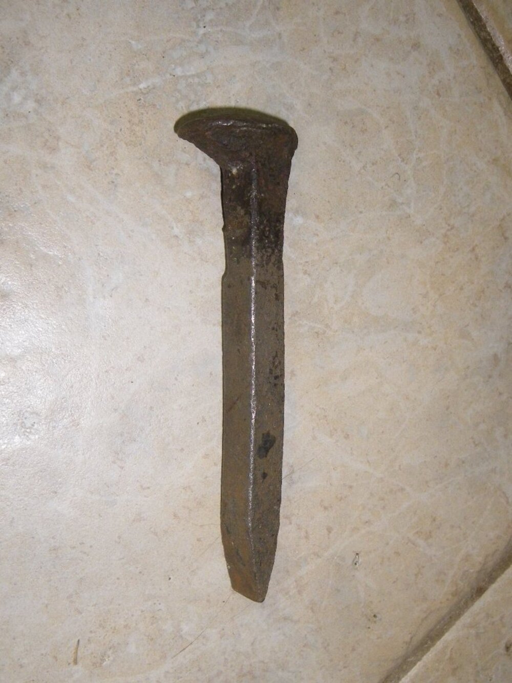 Vintage Antique Iron Railroad Spike Hand Forged Blacksmith Rustic Home Decor